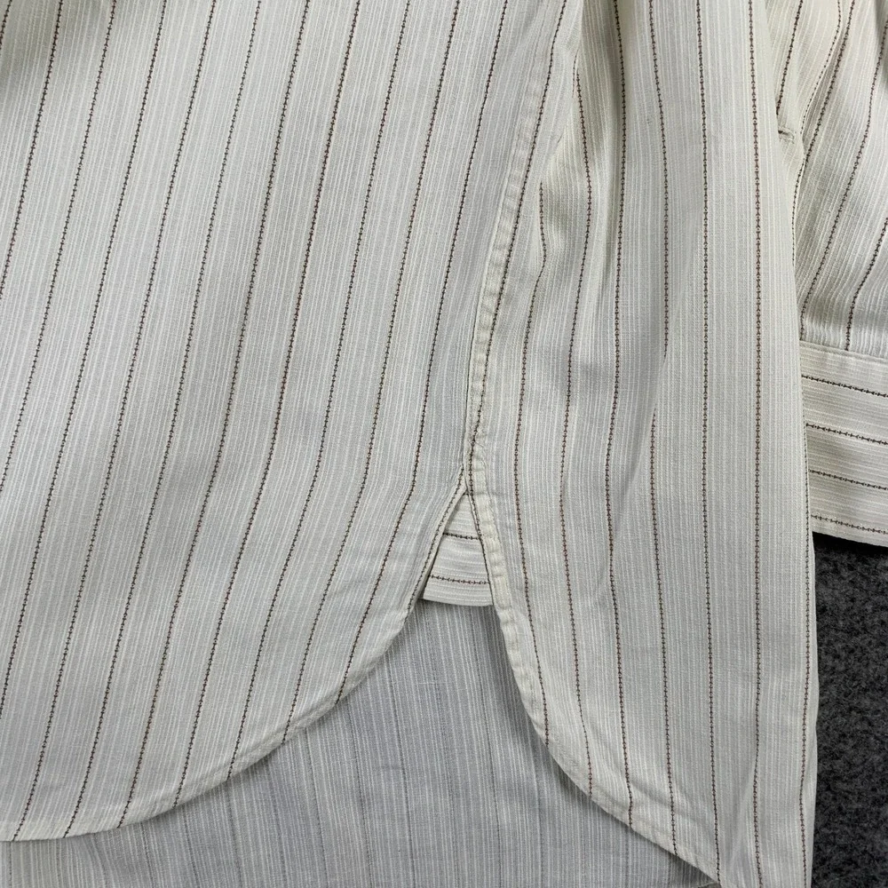 Vtg Polo Ralph Lauren Bernard Shirt Men Medium Band Collar Mandarin Old Money